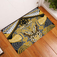Aotearoa Iwi Ngati Tama Rubber Doormat Maori Kowhaiwhai Pattern