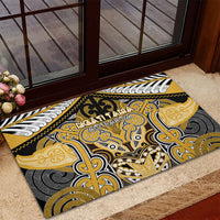 Aotearoa Iwi Ngati Tama Rubber Doormat Maori Kowhaiwhai Pattern