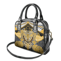 Aotearoa Iwi Ngati Tama Shoulder Handbag Maori Kowhaiwhai Pattern