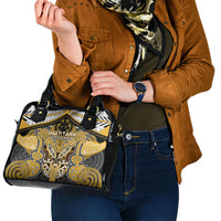 Aotearoa Iwi Ngati Tama Shoulder Handbag Maori Kowhaiwhai Pattern