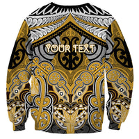 Aotearoa Iwi Ngati Tama Personalised Sweatshirt Maori Kowhaiwhai Pattern