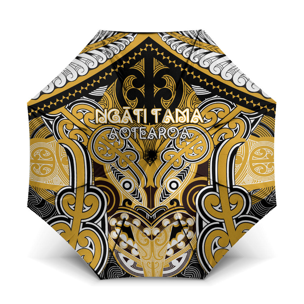 Aotearoa Iwi Ngati Tama Umbrella Maori Kowhaiwhai Pattern