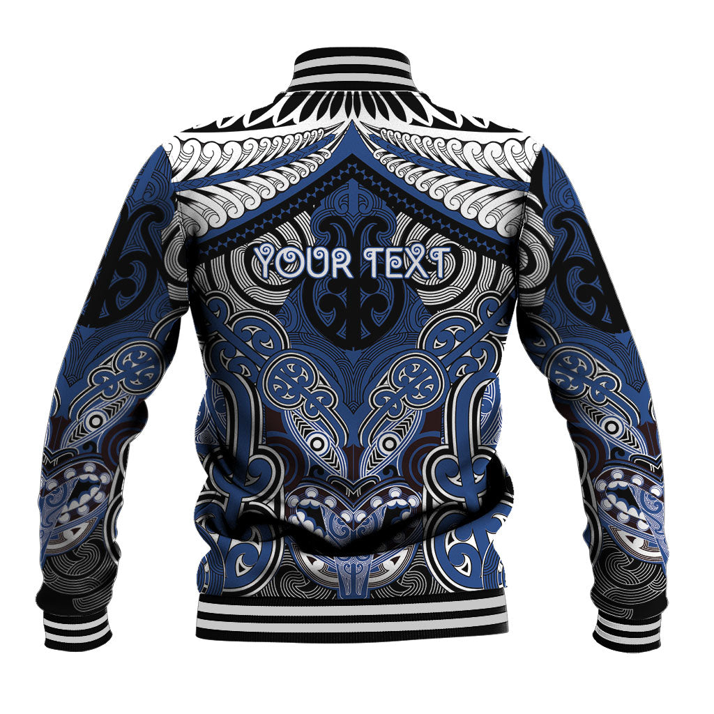 Aotearoa Iwi Ngati Tuwharetoa Personalised Baseball Jacket Maori Kowhaiwhai Pattern