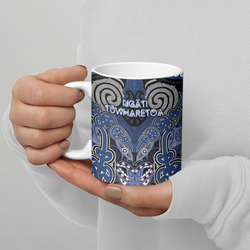 Aotearoa Iwi Ngati Tuwharetoa Personalised Ceramic Mug Maori Kowhaiwhai Pattern