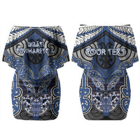 Aotearoa Iwi Ngati Tuwharetoa Personalised Couples Matching Off Shoulder Short Dress and Hawaiian Shirt Maori Kowhaiwhai Pattern