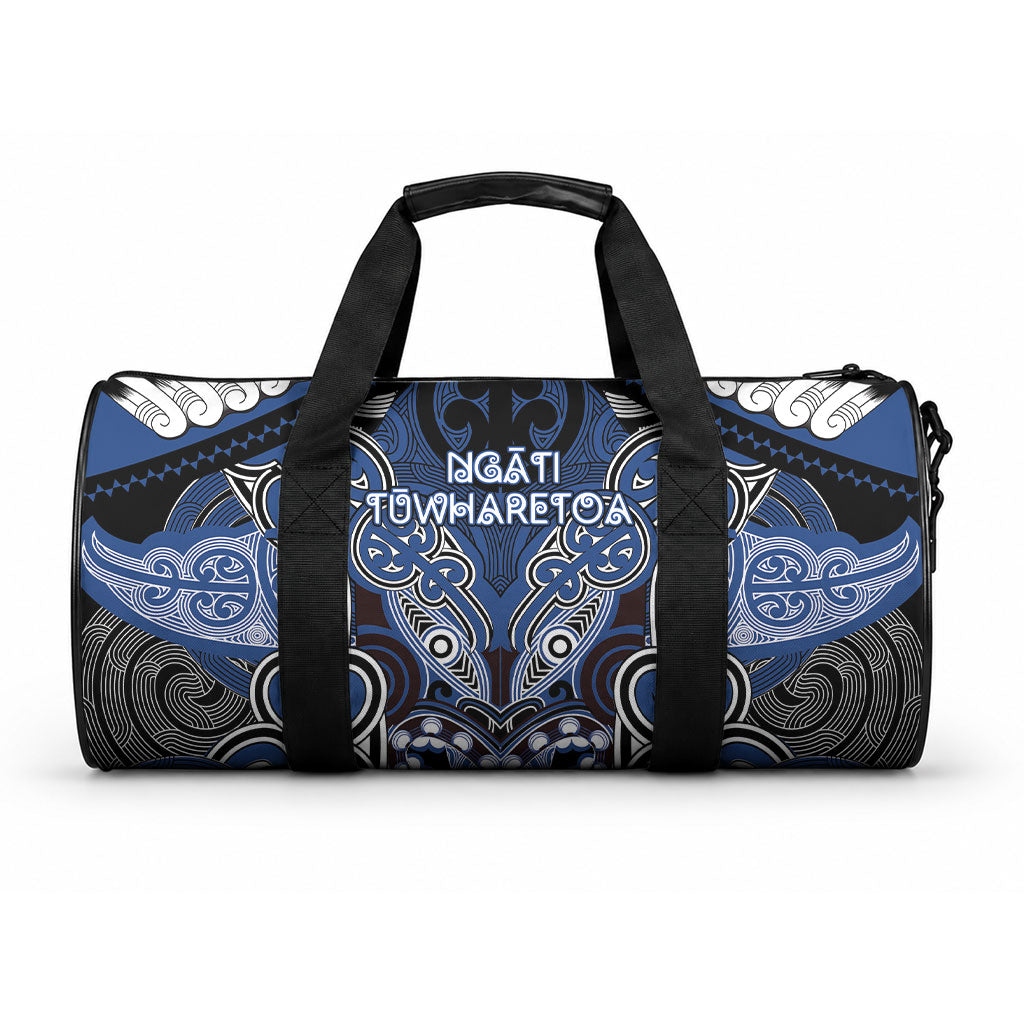 Aotearoa Iwi Ngati Tuwharetoa Duffle Bag Maori Kowhaiwhai Pattern LT19 One size Blue - Polynesian Pride