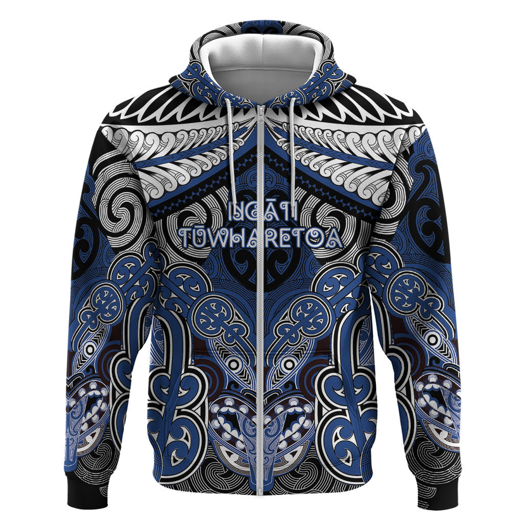 Aotearoa Iwi Ngati Tuwharetoa Personalised Hoodie Maori Kowhaiwhai Pattern