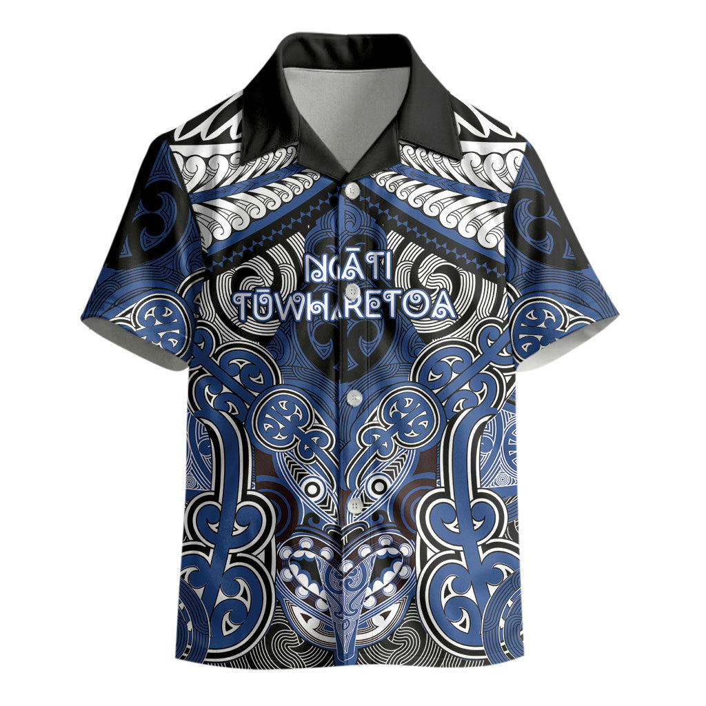 Aotearoa Iwi Ngati Tuwharetoa Personalised Kid Hawaiian Shirt Maori Kowhaiwhai Pattern