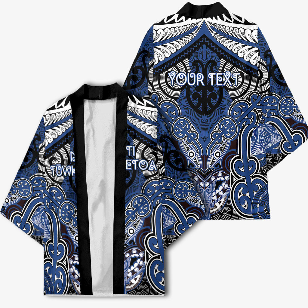 Aotearoa Iwi Ngati Tuwharetoa Personalised Kimono Maori Kowhaiwhai Pattern
