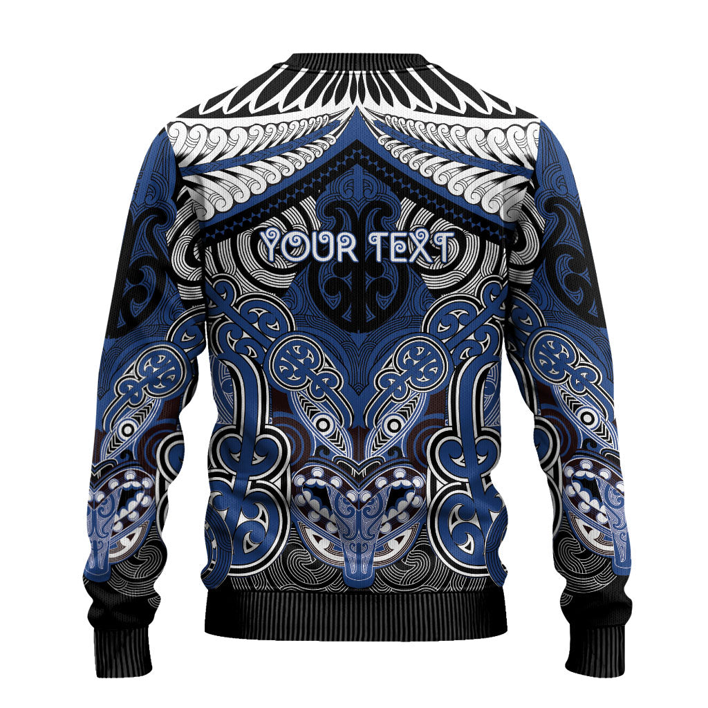 Aotearoa Iwi Ngati Tuwharetoa Personalised Ugly Christmas Sweater Maori Kowhaiwhai Pattern
