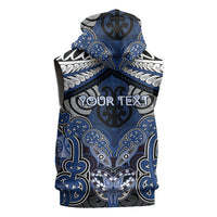 Aotearoa Iwi Ngati Tuwharetoa Personalised Sleeveless Zip Hoodie Maori Kowhaiwhai Pattern