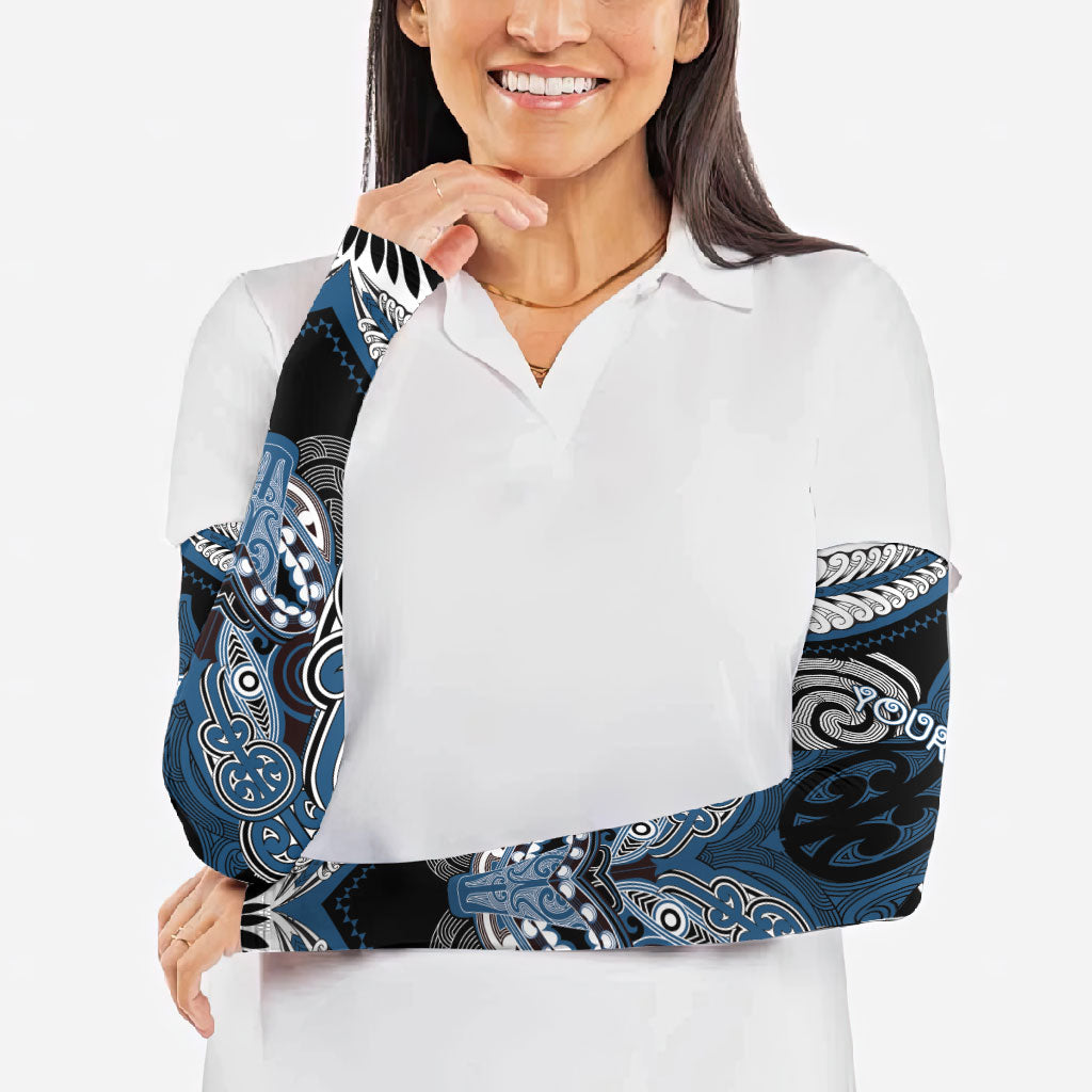 Aotearoa Iwi Ngati Mutunga Personalised Arm Sleeves Maori Kowhaiwhai Pattern