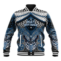 Aotearoa Iwi Ngati Mutunga Personalised Baseball Jacket Maori Kowhaiwhai Pattern