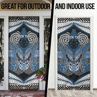 Aotearoa Iwi Ngati Mutunga Personalised Door Cover Maori Kowhaiwhai Pattern