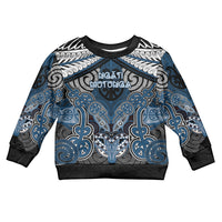 Aotearoa Iwi Ngati Mutunga Personalised Kid Ugly Christmas Sweater Maori Kowhaiwhai Pattern