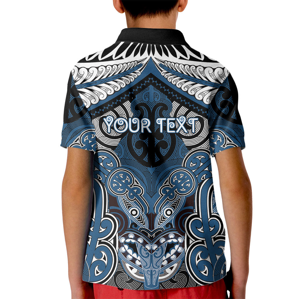 Aotearoa Iwi Ngati Mutunga Personalised Kid Polo Shirt Maori Kowhaiwhai Pattern