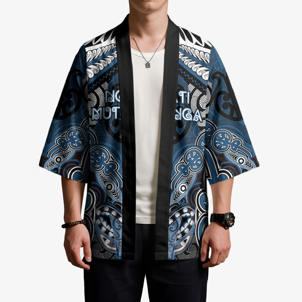 Aotearoa Iwi Ngati Mutunga Personalised Kimono Maori Kowhaiwhai Pattern