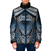 Aotearoa Iwi Ngati Mutunga Personalised Padded Jacket Maori Kowhaiwhai Pattern