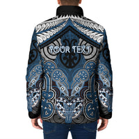 Aotearoa Iwi Ngati Mutunga Personalised Padded Jacket Maori Kowhaiwhai Pattern
