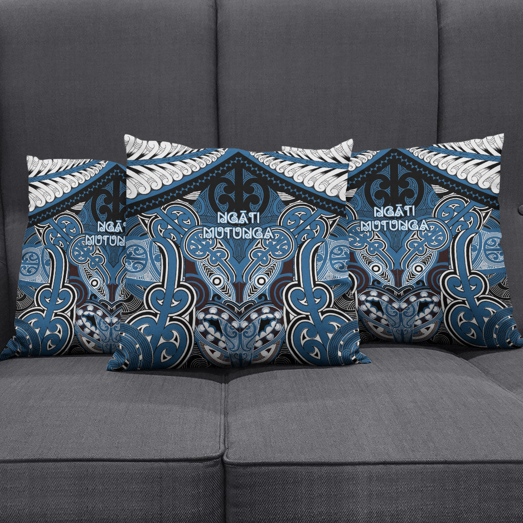 Aotearoa Iwi Ngati Mutunga Pillow Cover Maori Kowhaiwhai Pattern