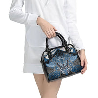 Aotearoa Iwi Ngati Mutunga Shoulder Handbag Maori Kowhaiwhai Pattern