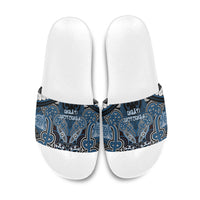 Aotearoa Iwi Ngati Mutunga Slide Sandals Maori Kowhaiwhai Pattern
