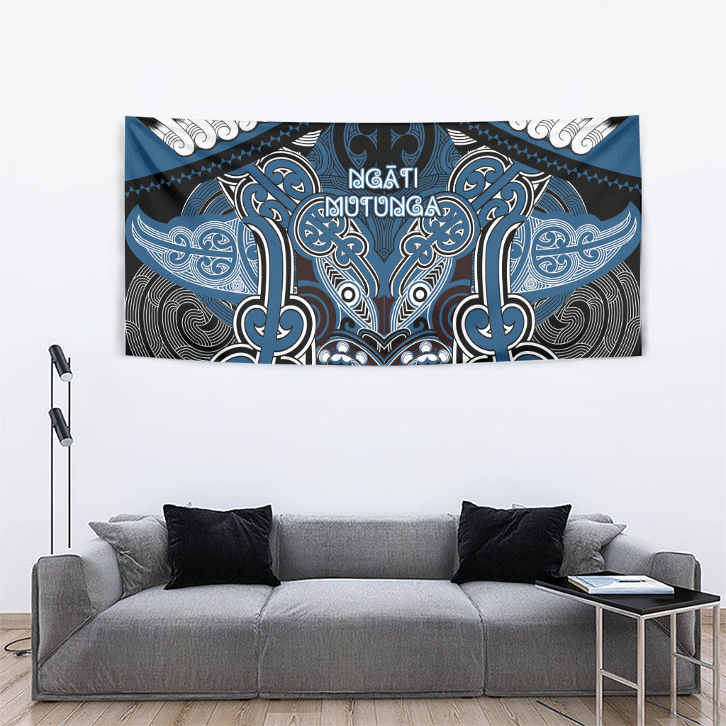 Aotearoa Iwi Ngati Mutunga Tapestry Maori Kowhaiwhai Pattern