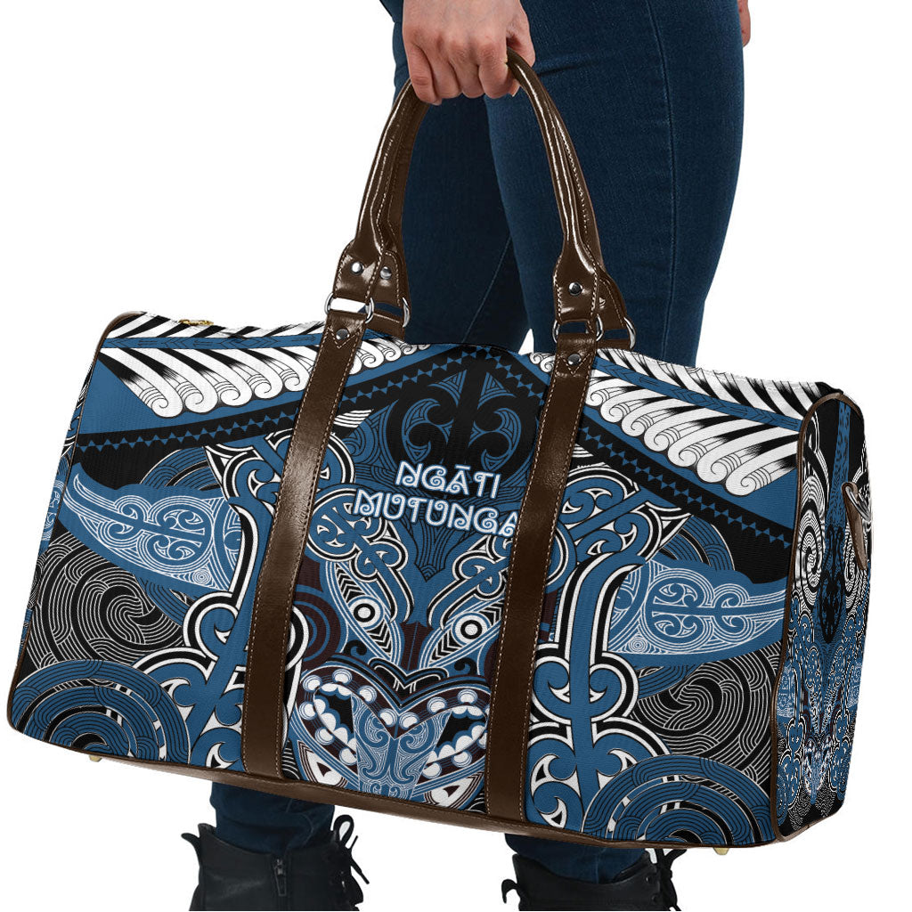 Aotearoa Iwi Ngati Mutunga Travel Bag Maori Kowhaiwhai Pattern