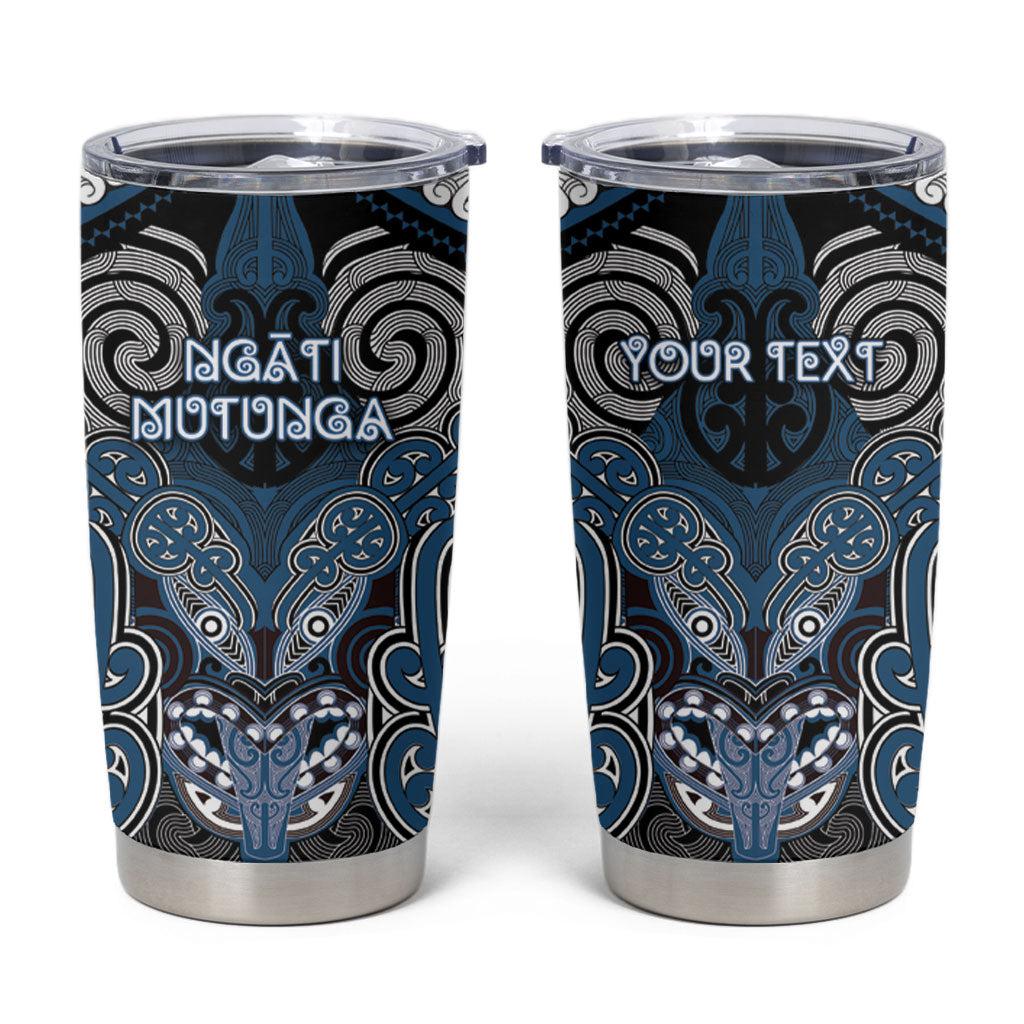 Aotearoa Iwi Ngati Mutunga Personalised Tumbler Cup Maori Kowhaiwhai Pattern
