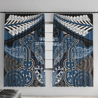 Aotearoa Iwi Ngati Mutunga Window Curtain Maori Kowhaiwhai Pattern