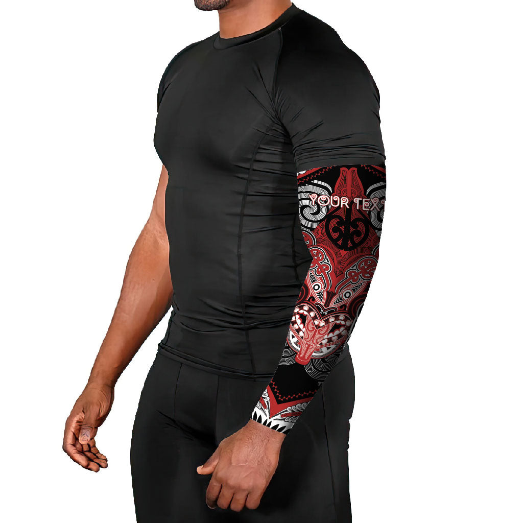 Aotearoa Iwi Te Ati Awa Personalised Arm Sleeves Maori Kowhaiwhai Pattern