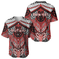 Aotearoa Iwi Te Ati Awa Personalised Baseball Jersey Maori Kowhaiwhai Pattern