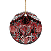 Aotearoa Iwi Te Ati Awa Personalised Ceramic Ornament Maori Kowhaiwhai Pattern
