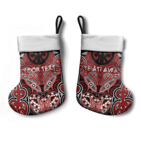 Aotearoa Iwi Te Ati Awa Personalised Christmas Stocking Maori Kowhaiwhai Pattern