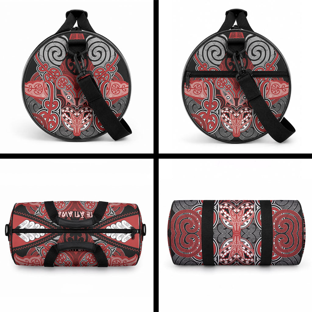 Aotearoa Iwi Te Ati Awa Duffle Bag Maori Kowhaiwhai Pattern