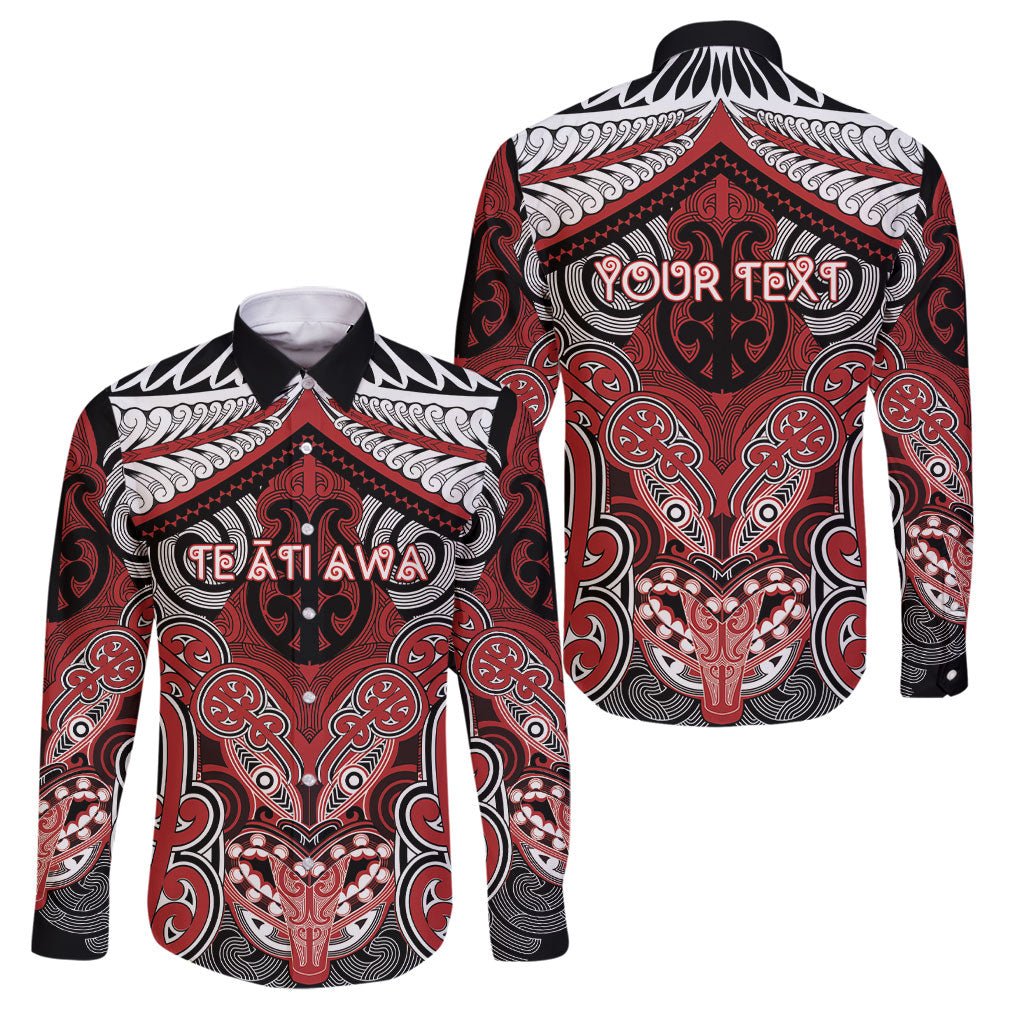Aotearoa Iwi Te Ati Awa Personalised Family Matching Off Shoulder Short Dress and Hawaiian Shirt Maori Kowhaiwhai Pattern