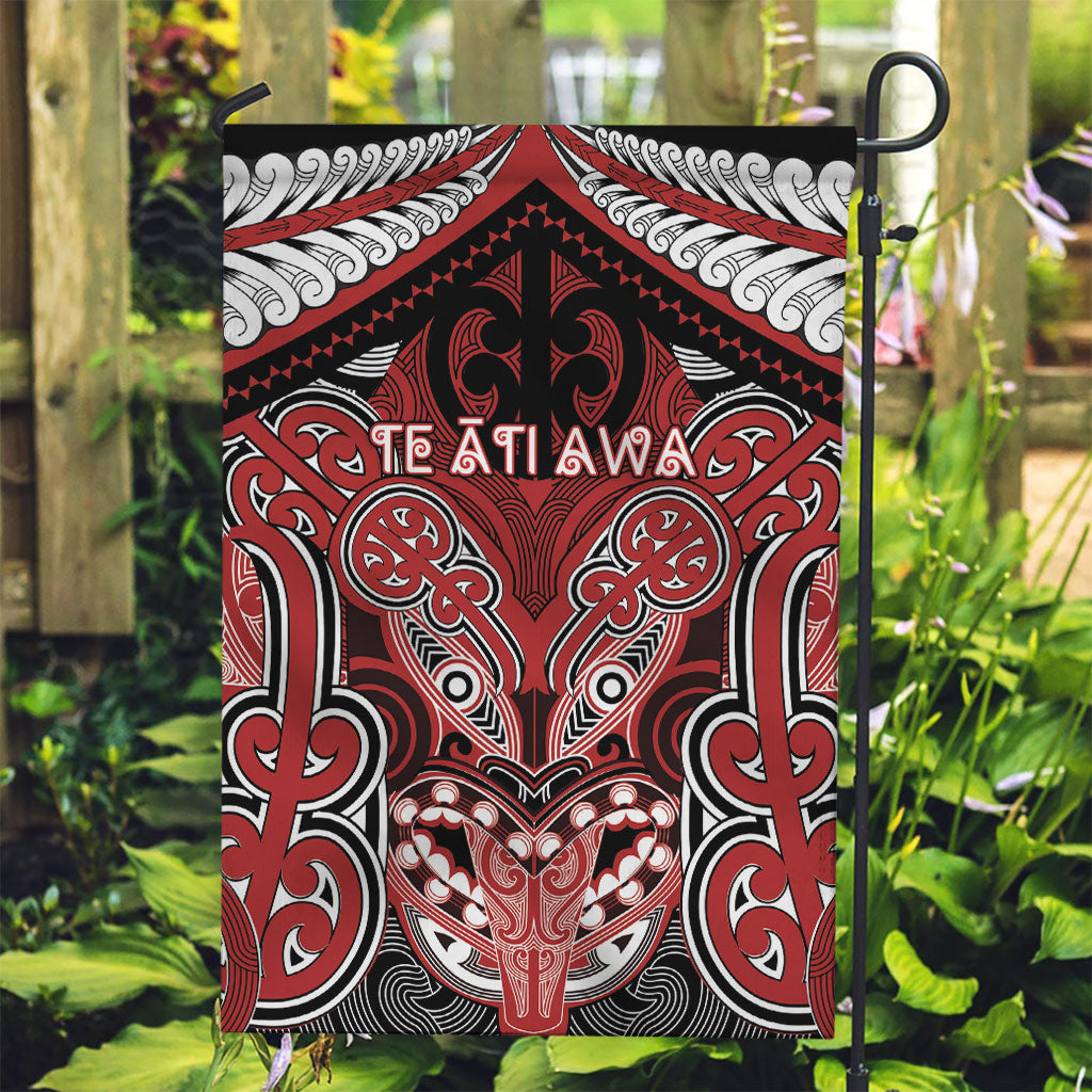 Aotearoa Iwi Te Ati Awa Garden Flag Maori Kowhaiwhai Pattern