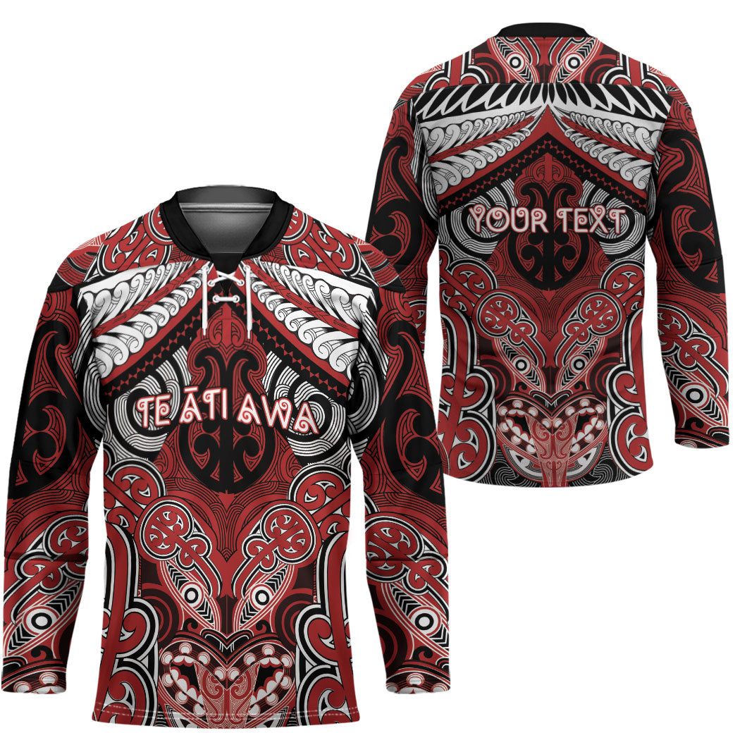 Aotearoa Iwi Te Ati Awa Personalised Hockey Jersey Maori Kowhaiwhai Pattern