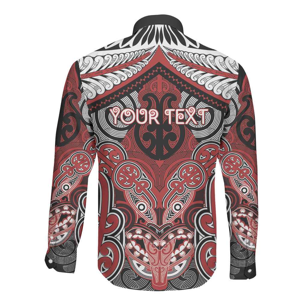 Aotearoa Iwi Te Ati Awa Personalised Long Sleeve Button Shirt Maori Kowhaiwhai Pattern