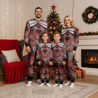 Aotearoa Iwi Te Ati Awa Personalised Christmas Pajama Set Maori Kowhaiwhai Pattern