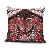 Aotearoa Iwi Te Ati Awa Pillow Cover Maori Kowhaiwhai Pattern