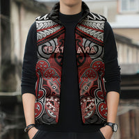 Aotearoa Iwi Te Ati Awa Personalised Sleeveless Puffer Jacket Maori Kowhaiwhai Pattern
