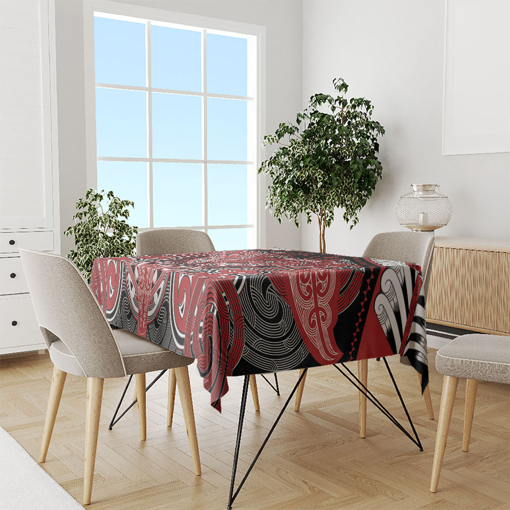 Aotearoa Iwi Te Ati Awa Tablecloth Maori Kowhaiwhai Pattern