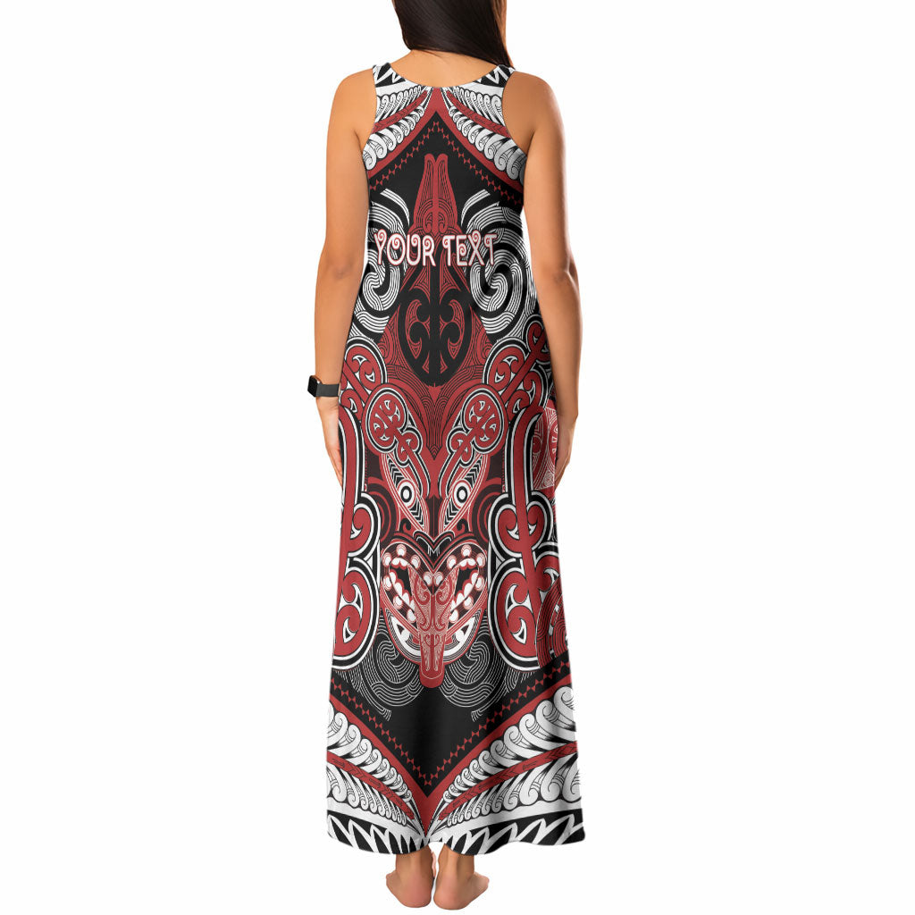 Aotearoa Iwi Te Ati Awa Personalised Tank Maxi Dress Maori Kowhaiwhai Pattern