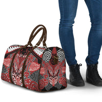 Aotearoa Iwi Te Ati Awa Travel Bag Maori Kowhaiwhai Pattern