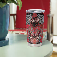 Aotearoa Iwi Te Ati Awa Personalised Tumbler Cup Maori Kowhaiwhai Pattern