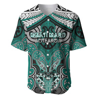 Aotearoa Iwi Ngati Maru Personalised Baseball Jersey Maori Kowhaiwhai Pattern