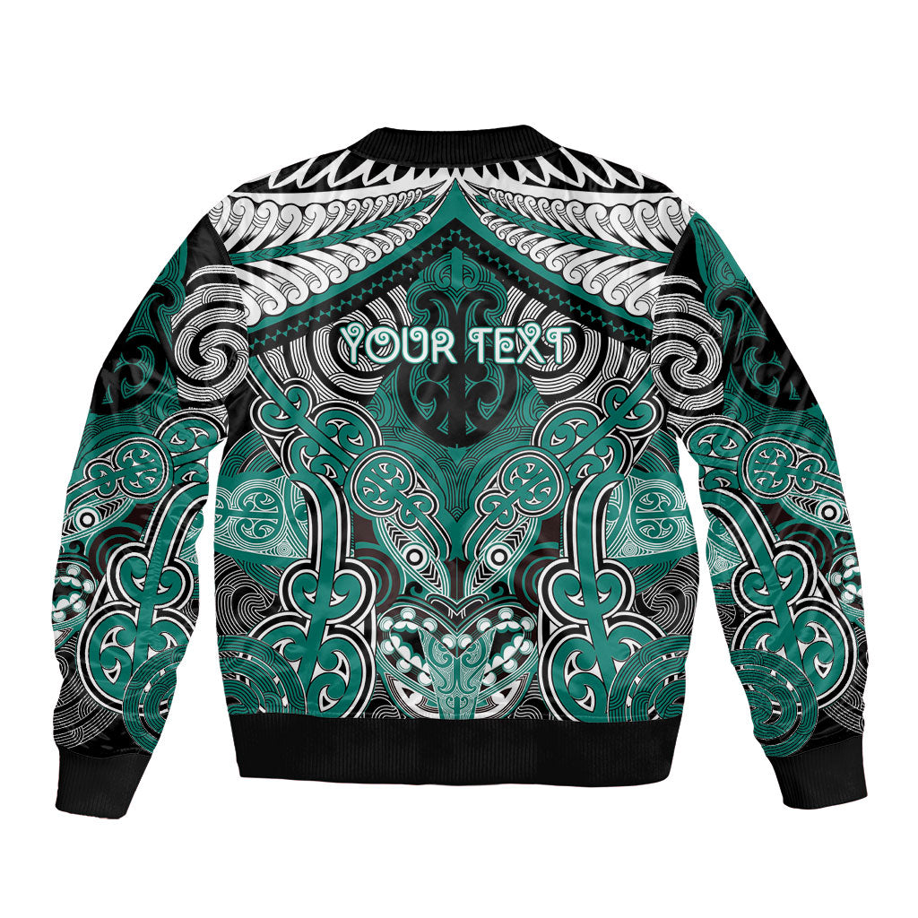 Aotearoa Iwi Ngati Maru Personalised Bomber Jacket Maori Kowhaiwhai Pattern