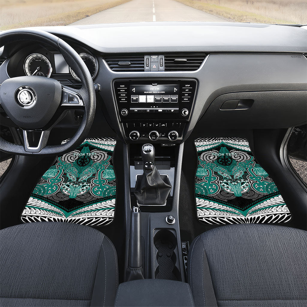 Aotearoa Iwi Ngati Maru Personalised Car Mats Maori Kowhaiwhai Pattern