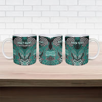 Aotearoa Iwi Ngati Maru Personalised Ceramic Mug Maori Kowhaiwhai Pattern